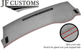 RED STITCH TOP DASH L GREY SUEDE COVER FOR MITSUBISHI LANCER EVO 7 8 9 STYLE 2