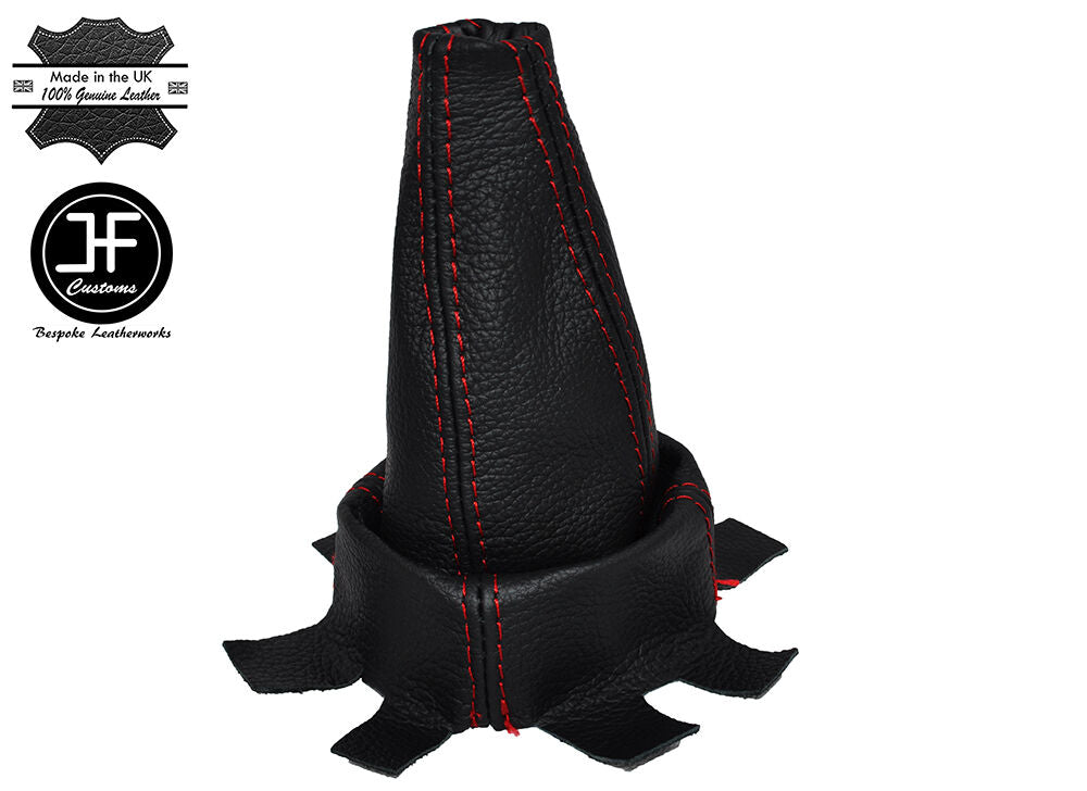 RED STITCHING MANUAL LEATHER GEAR GAITER FITS HONDA CIVIC TYPE R 06+ CUSTOM NEW