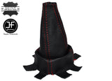 RED STITCHING MANUAL LEATHER GEAR GAITER FITS HONDA CIVIC TYPE R 06+ CUSTOM NEW