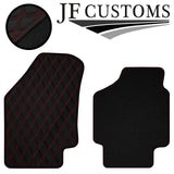 RED DIAMOND STITCH VINYL 4X TAILORED FLOOR CARPETS FOR KIA RIO 2005-2010 JF1
