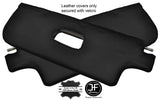 BLACK STITCH 2X SUN VISORS LEATHER COVER FOR VW BEETLE CLASSIC 1303 CONVERTIBLE