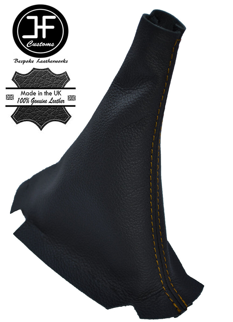 YELLOW STITCH 5 SPEED MANUAL LEATHER GEAR GAITER FITS CITROEN C3 PICASSO 09-15