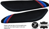 TRI STRIPES 2X KNEE PADS LEATHER COVERS FITS BMW Z4 E85 E86 2003-2009 CUSTOM NEW