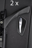 grey stitch FITS BMW 3 SERIES E90 E91 2X REAR DOOR HANDLE LEATHER COVERS STYLE2