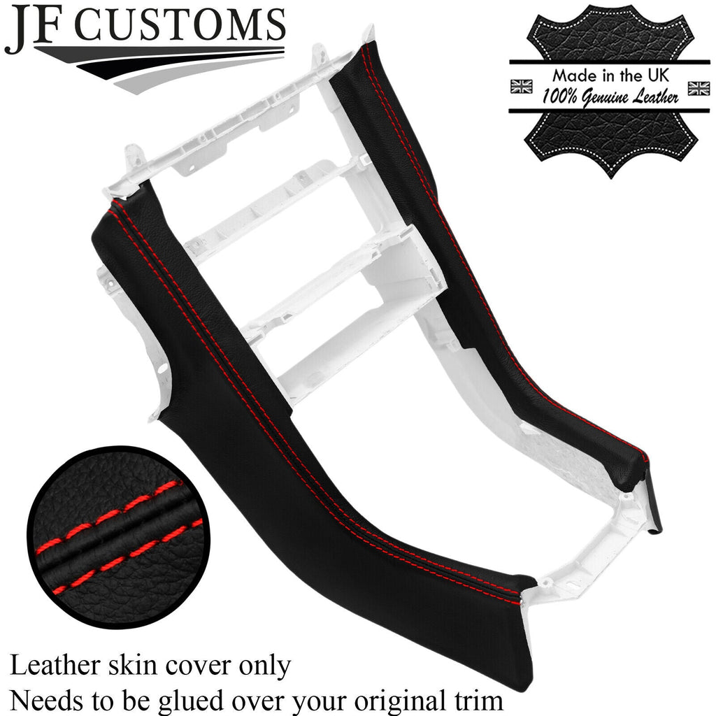 RED STITCH LEATHER CENTRE DASH CONSOLE COVERS FITS MERCEDES SLK R170 96-04
