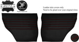 RED  STITCH 2X REAR DOOR CARDS LEATHER COVERS FITS MINI CLASSIC COOPER JF1