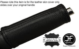 BLACK STITCH E BRAKE HANDBRAKE HANDLE LEATHER COVER FITS FORD MUSTANG 2015-2017
