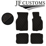 BEIGE DIAMOND STITCH VINYL 4X TAILORED FLOOR CARPETS FOR MITSUBISHI EVO 4 5 6