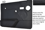 BLACK STITCH 2X FRONT DOOR CARD COVERS FITS LAND ROVER DISCOVERY 1 200 V8 89-95