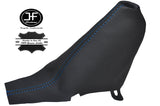 BLUE STITCH FOR BMW MINI R50 R53 2001-2006 HANDBRAKE DARK GREY LEATHER