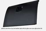 black stitch FITS MAZDA RX8 03-11 GLOVE BOX LID LEATHER COVER GLUE NEEDED