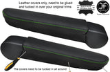 2X  green stitch FITS VW T5 TRANSPORTER CARAVELLE CAMPER ARMREST COVERS