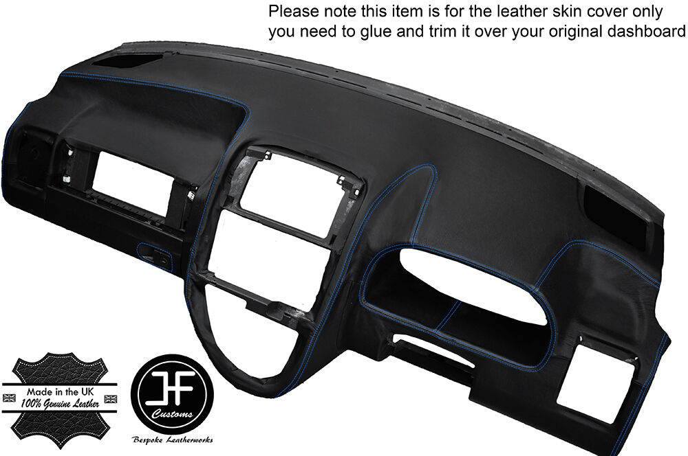 BLUE STITCHING DASH DASHBOARD LEATHER COVER FITS MERCEDES VITO W638 1996-2003