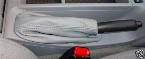 FITS BMW  E36 E46  HANDBRAKE GREY GENUINE LEATHER 91-05 CUSTOM NEW MADE IN UK