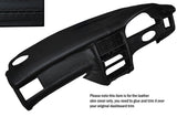 BLACK STITCH DASH DASHBOARD LEATHER SKIN COVER FITS AUDI 80 CABRIO 1993-2000