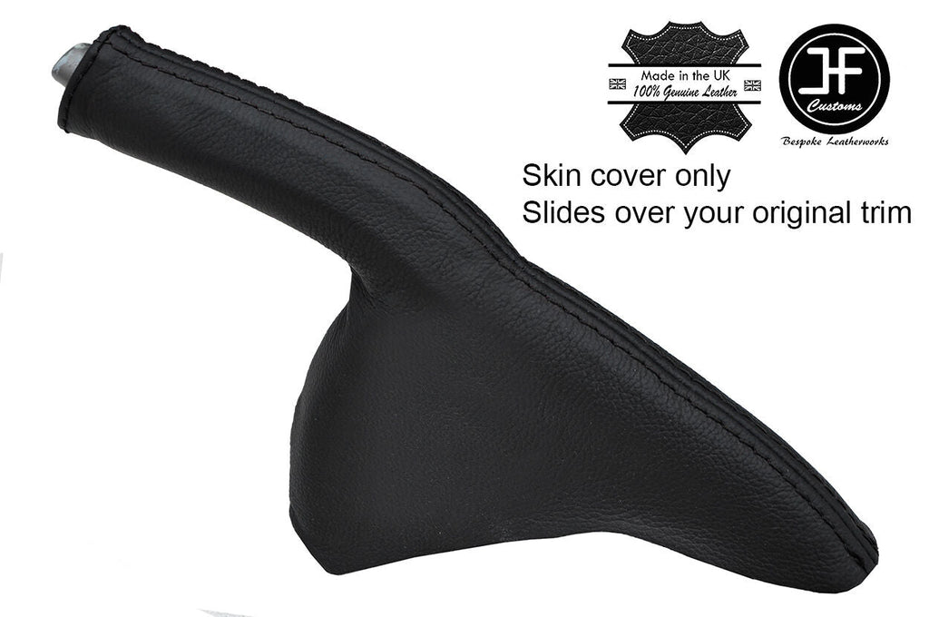 BLACK STITCH TOP GRAIN LEATHER HANDBRAKE GAITER FITS HONDA CIVIC TYPE R S 06-11