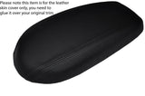 BLACK STITCH ARMREST LID LEATHER SKIN COVER FITS HYUNDAI VELOSTER 2011-2015