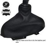 BLACK STICH LEATHER GEAR GAITER FITS VAUXHALL OPEL VIVARO RENAULT TRAFFIC 14-16