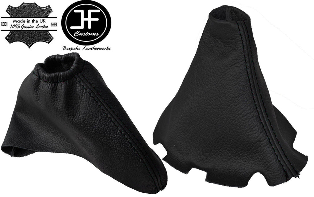 BLACK STITCH FOR MAZDA 6 2008-2013 GENUINE LEATHER GEAR HANDBRAKE GAITER