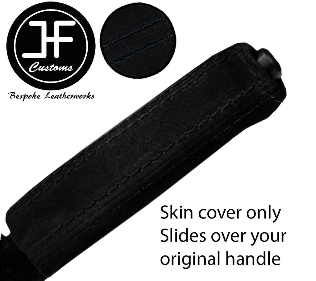 BLACK STITCH SUEDE HANDBRAKE HANDLE COVER FITS BMW 8 SERIES E31 840 850 90-99