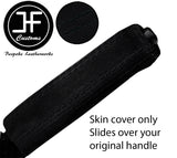 BLACK STITCH SUEDE HANDBRAKE HANDLE COVER FITS BMW 8 SERIES E31 840 850 90-99