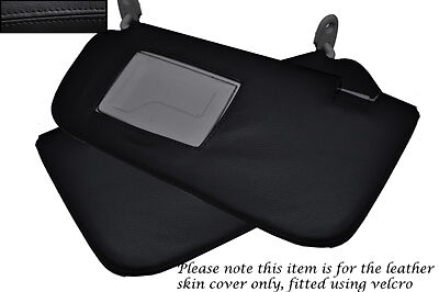 BLACK STITCH FITS MITSUBISHI L200 WARRIOR 2006-2013  2X SUN VISORS COVERS