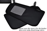 BLACK STITCH FITS MITSUBISHI L200 WARRIOR 2006-2013  2X SUN VISORS COVERS