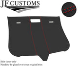 RED STITCH ROOF LINING HEADLINING DARK GREY LUXE COVER FOR AUDI TT MK2 06-14