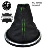 GREEN STITCH LEATHER GEAR STICK GAITER FITS FORD FIESTA MK6 FUSION 2002-2008