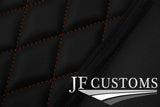 TAN DIAMOND STITCH VINYL 4X TAILORED FLOOR MAT CARPETS FOR BMW F22 F23 14-20