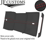 RED STITCH 4 PIECE ROOF HEADLINING D GREY SUEDE COVER FOR DEFENDER 110 SW