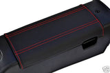 FITS MAZDA MX5 MK1 89-97 ARMREST COVER LEATHER RED STITCH CUSTOM NEW MADE IN UK