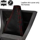 RED STITCH TOP GRAIN LEATHER GEAR GAITER FITS TOYOTA COROLLA TE51 1976-1979