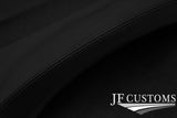 BLACK STITCH  SPEEDO HOOD LEATHER COVER FOR DEFENDER 07-16 CUSTOM NEW MADE IN UK