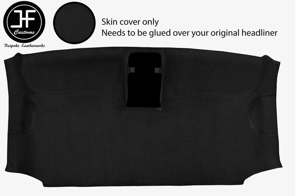 BLACK LUXE SUEDE ROOF HEADLINING COVER FITS VW T6 CARAVELLE CAMPER 2016-2019 JF2