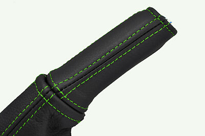 green stitch FITS VAUXHALL OPEL ASTRA MK5  H HOLDEN 04-11 HANDBRAKE HANDLE COVER