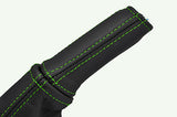 green stitch FITS VAUXHALL OPEL ASTRA MK5  H HOLDEN 04-11 HANDBRAKE HANDLE COVER