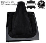 BLACK STITCHING SUEDE MANUAL GEAR GAITER FITS MITSUBISHI L200 2015-2018