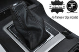 BLACK STITCH AUTO AUTOMATIC LEATHER GEAR GAITER FITS TOYOTA LANDCRUISER 150