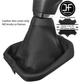 BLACK STITCH TOP GRAIN LEATHER MANUAL GEAR GAITER FITS RANGE ROVER EVOQUE 11-17