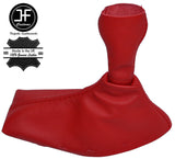 RED LEATHER LEATHER 5 SPEED GEAR GAITER FITS PORSCHE 986 BOXSTER 1996-2004