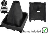 BLACK STITCH LEATHER MANUAL GEAR GAITER+PLASTIC FRAME  FITS MAZDA 6 2008-2012