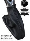 BLACK STICH AUTO AUTOMATIC LEATHER GEAR GAITER FITS VAUXHALL OPEL CORSA E 14-17