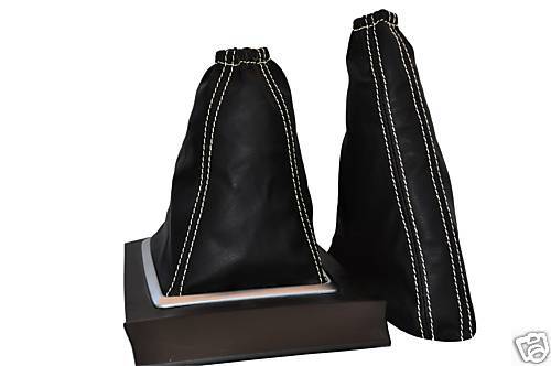 FITS FORD FOCUS MK3 GEAR+HANDBRAKE GAITER LEATHER CREAM ST CUSTOM NEW MADE IN UK