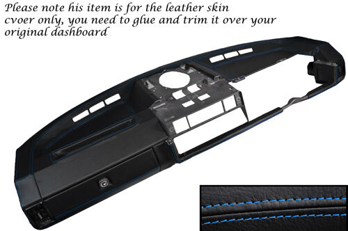 BLUE STITCHING FITS TRIUMPH TR7 TR8 76-81 DASH DASHBOARD LEATHER COVER