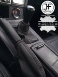 BLACK STITCH LEATHER GEAR & HANDBRAKE SET FITS MAZDA MX5 MIATA EUNOS MK1 89-97