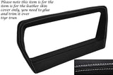 WHITE STITCH SPEEDO SURROUND LEATHER SKIN COVER FITS RANGE ROVER CLASSIC