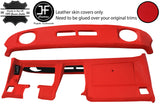 RED TOP GRAIN LEATHER DASH DASHBOARD COVER FOR CORVETTE C3 1977-1982 JF1
