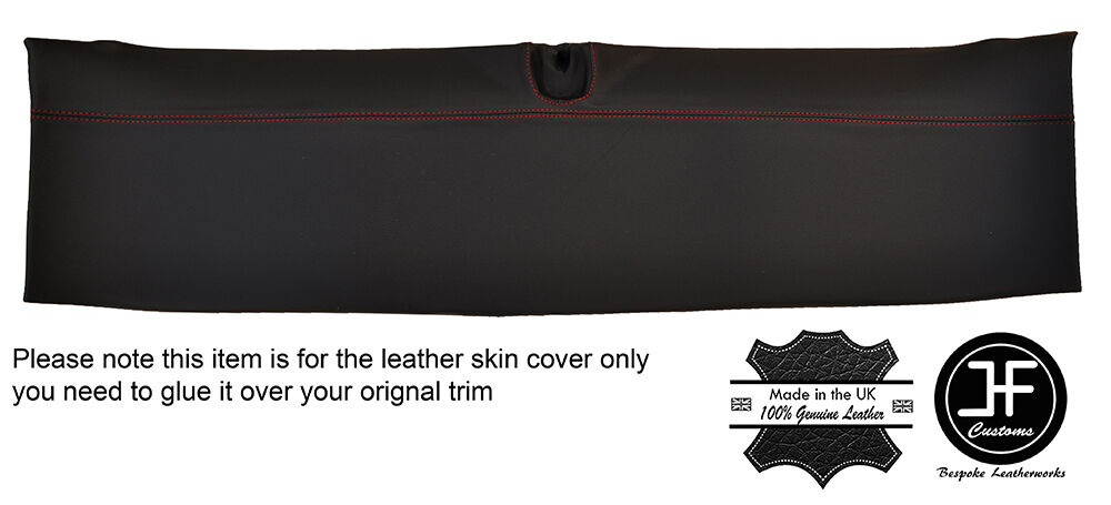 RED STITCH HALO ROOF TRIM GENUINE LEATHER COVER FITS CORVETTE C6 COUPE 05-13