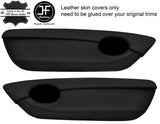 BLACK STITCH 2X DOOR CARD TRIM LEATHER COVERS FITS MG TF MGTF MK2 00-06 STYLE 2